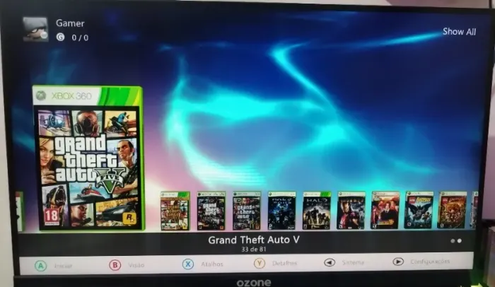 Xbox 360 Slim 500gb Desbloqueado com jogos e emuladores