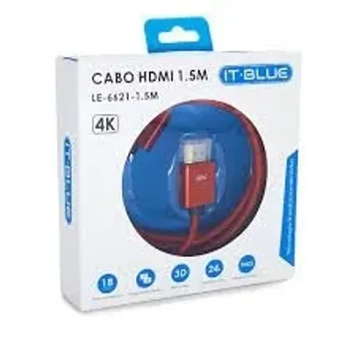CABO HDMI 3M 4K 3D LE-6621(Honestidade e Qualidade Distribuidora JK Eletrônicos)