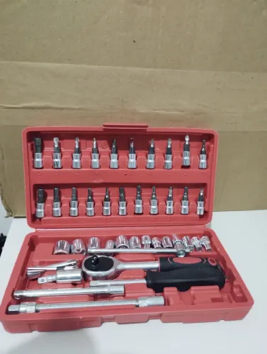 Kit 46 Ferramentas com Catraca