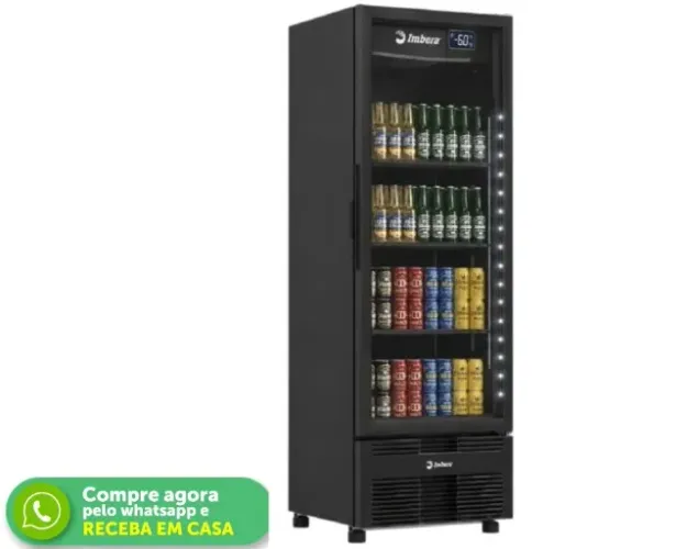 Cervejeira Porta de Vidro 560L Imbera com LED