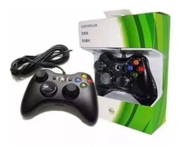 Controle com fio para Xbox 360 e PC - Pronto pra jogar!