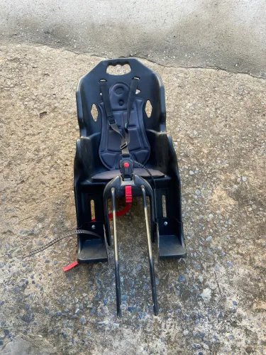 Cadeirinha Bike Polisport Traseira Preto Cinza