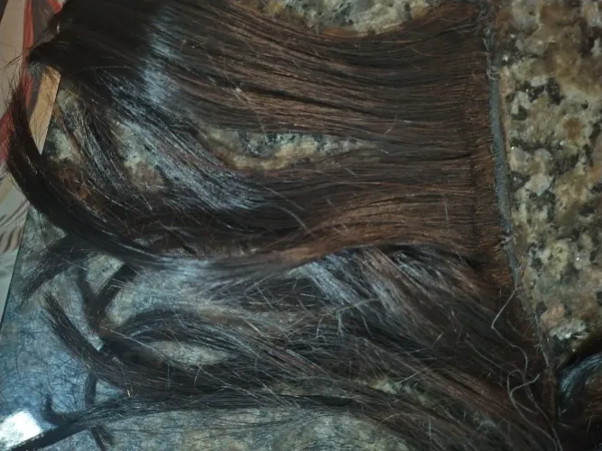 3 telas de cabelo liso ondulado 45 cm