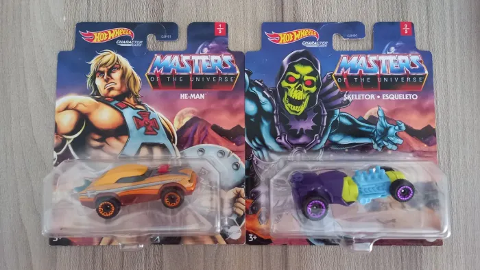 Hot wheels he-man e esqueleto Masters of the universe 1/64