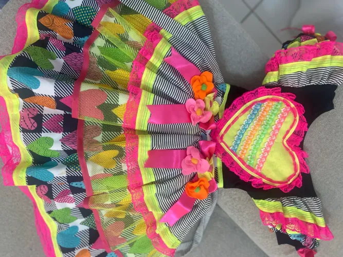 Vestido infantil junino São João 