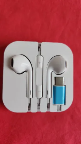 Fone De Ouvido com fio / entrada Tipo C Com Microfone