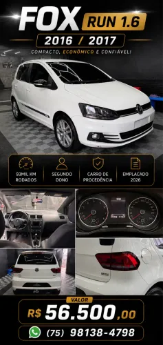 Volkswagen Fox RUN 1.6 Flex 8V 5P 2017