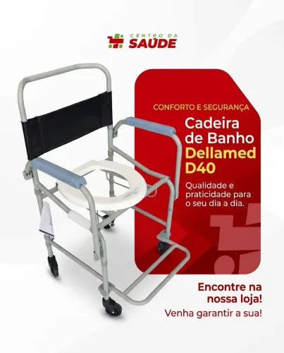 Cadeira de Roda e de Banho Dellamed D40