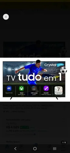 Tv Samsung Smart TV 65 Crystal UHD 4k, Xbox Cloud Gamming, canais gratuitos, Alexa