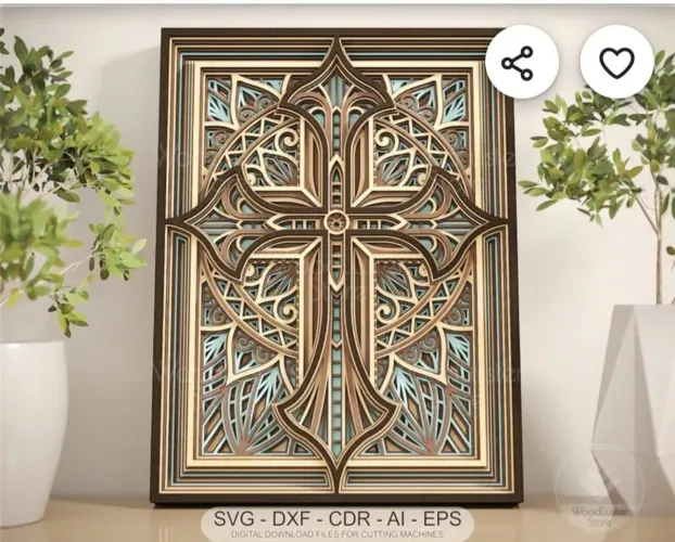 Quadros 3D camadas