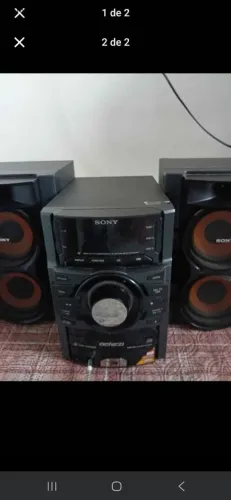 Mini System Sony Genezi - Potente e em Ótimo Estado