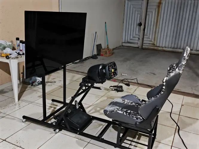 Cockpit simulador 100% metal todo modular