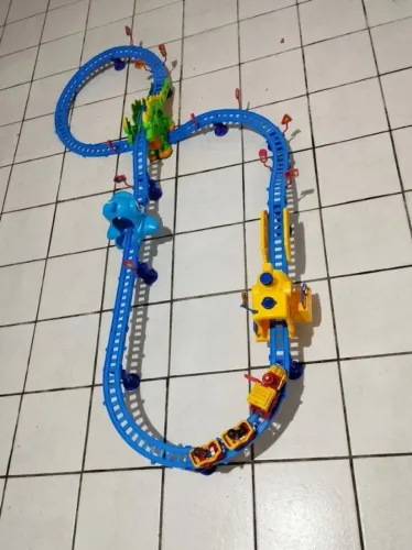 Pista Ferrorama Kidzland Sound-A-Round Express Silverlit 1998 Vintage Completa + Manual 