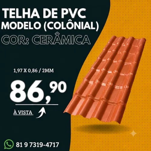 TELHA DE PVC COLONIAL 