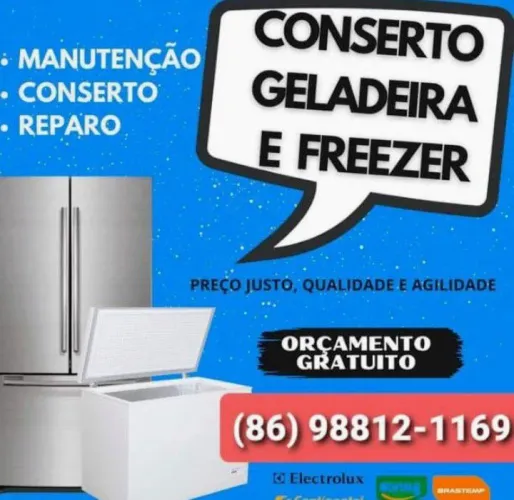 Conserto de geladeira, freezer, máquina de lavar atendemos toda Teresina