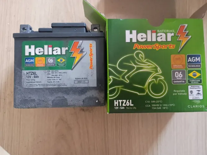 Bateria para moto Heliar HTZ6L 12V