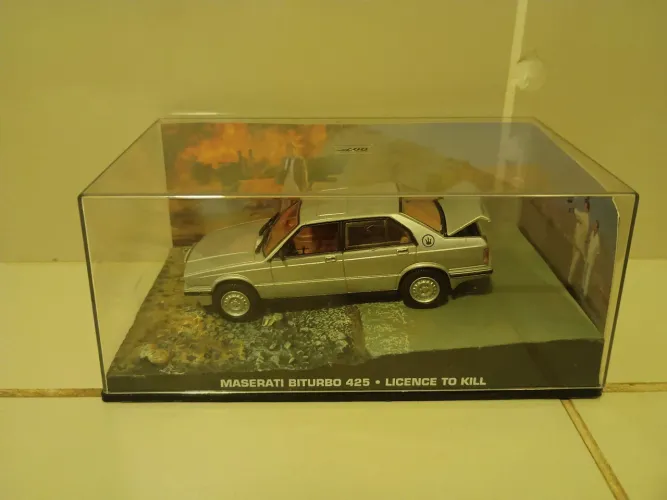Miniatura maserati biturbo 425 licence to kill james bond 007 1:43