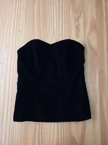 Vinatage Corset Veludo Preto P