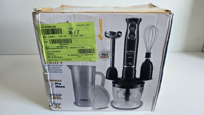 [NOVO] Mixer Britânia 3 em 1 400W - 220V Mixer, Batedor e Triturador