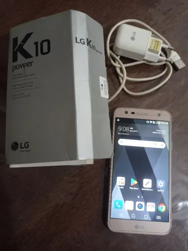 Smartphone LG k10 Power com caixa