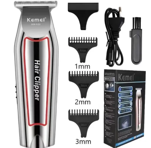 Máquina de cortar cabelo Kemei Profissional - Nova