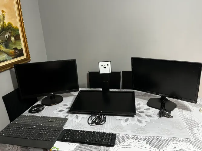3 monitores Philips HP LG VENDA + brinde