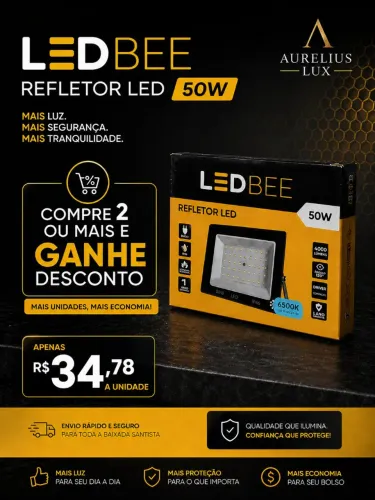 Refletor LED 50W BF NOVO