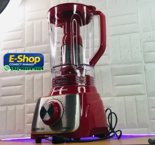 Liquidificador Mondial Turbo 3 Litros Vermelho - Entrega das 9 até 22hrs