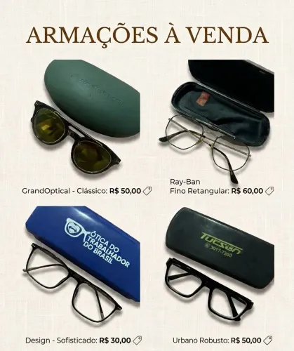 Armações de óculos 