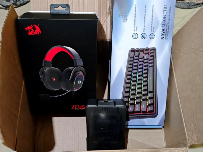Headset , Mouse e Teclado Gamer Redragon - Ler Descrição.