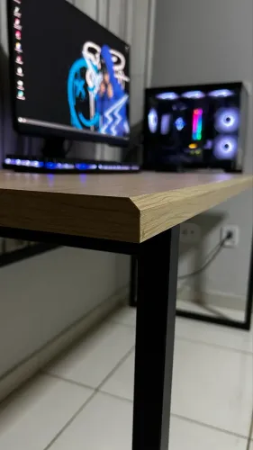 Mesa Gamer 1,65x0,65 | Estilo industrial 