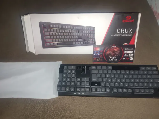 Teclado Gamer >ORIGINAL< CRUX REDRAGON RGB de membrana