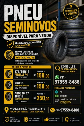 Pneus seminovos