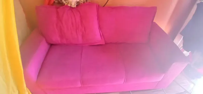 Sofá rosa