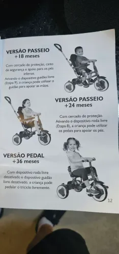 Triciclo motoquinha carrinho bandeirantes smart 