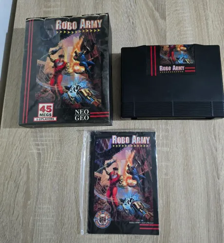 Robô Army original americano completo de Neo Geo Aes 