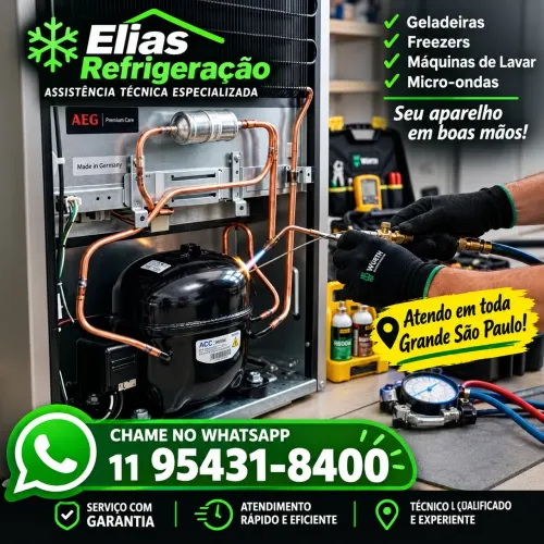 Geladeira. Técnico de geladeira. Conserto de geladeira. Técnico perto de mim.