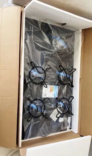 Título: Cooktop Brastemp 5 bocas - vidro temperado preto BRASTEMP 