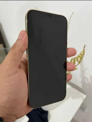 iPhone 12 pro max na cor gold 