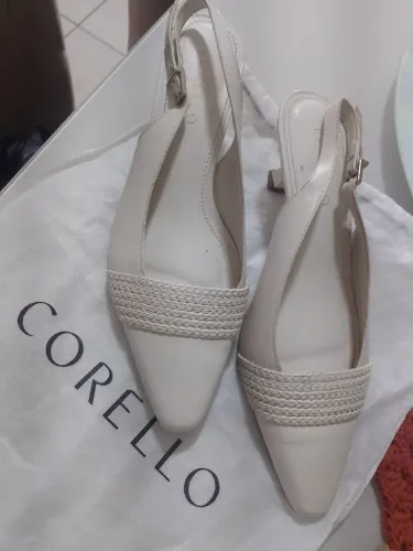 Sapato feminino saltinho couro legítimo Corello tamanho 35 