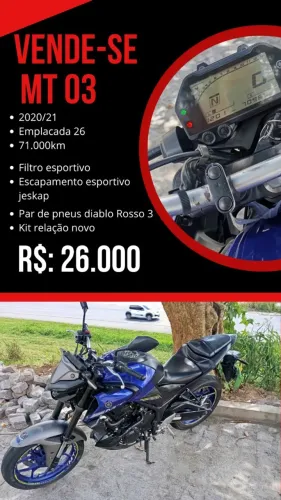 Yamaha Mt03 321cc 2020/2021
