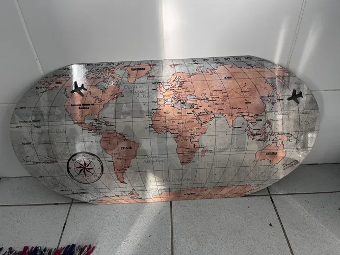 Quadro mapa mundi