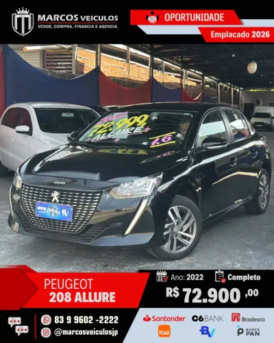 Peugeot 208 Allure 1.6 Flex 16V 5P Aut. 2022