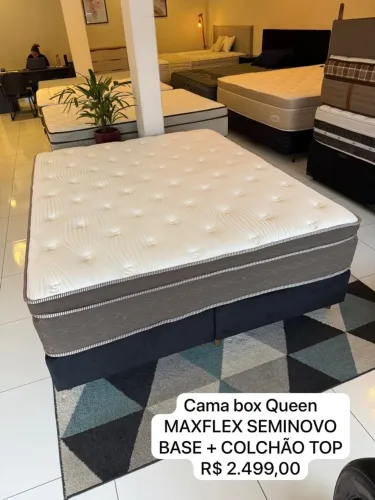 Cama Box Queen MAXFLEX SEMINOVO - ENTREGO