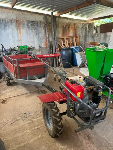 Tratorito motor diesel 10,5 HP motor branco