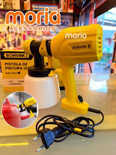 Pistola De Pintura E Pulverizadora Elétrica Portátil E Acessórios 600w