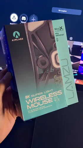 Mouse Sem Fio Lamzu Maya X 8K PAW3950 47g Aimlab Edition*LACRADO COM NF E GARANTIA*