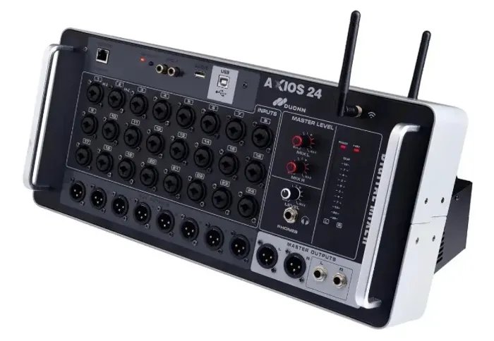 Mesa De Som Digital Rack Duonn Axios 24 Com 8 Aux 24 Canais Combos Wifi Gravação USB 2 Mód