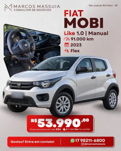 Fiat Mobi Like 1.0 Fire Flex 5P. 2023