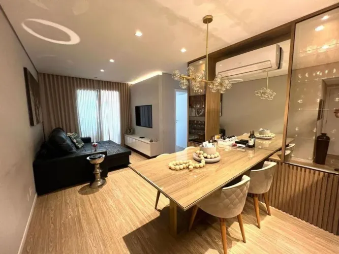 TORREVILLE MOBILIADO - R$ 970.000 - Apartamento à venda, 2 Suítes, 2 Vagas, 82m², Gleba Pa